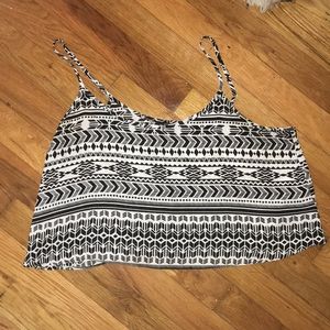 Patterned Crop Top